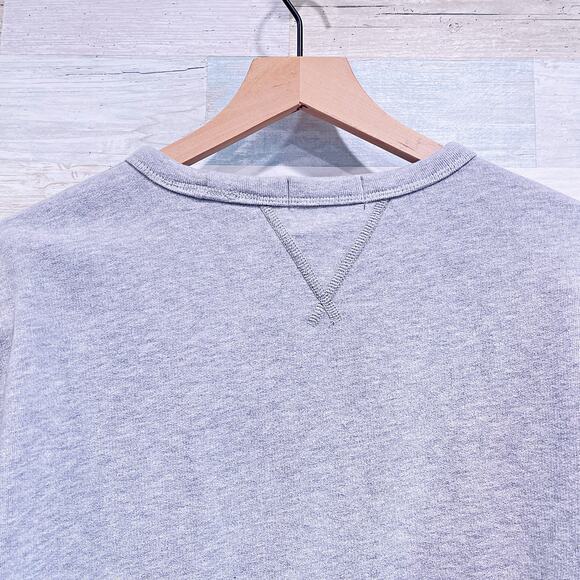 POLO Ralph Lauren Applique Logo Sweatshirt Gray Crewneck Cotton Blend Mens XL - Picture 6 of 11